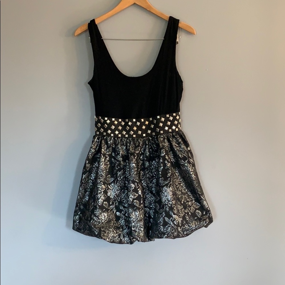 Charlotte Russe Edgy Black Homecoming Dress